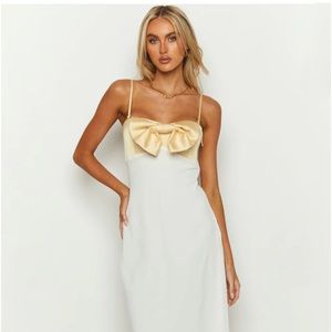 Yellow Bow Maxi Dress